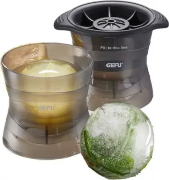 Kallëp akulli GEFU Ice Ball Globe, plastikë dhe silikon, transparents