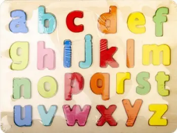 Puzzle druri Daffi Small Letters 3D, edukativ, multicolor