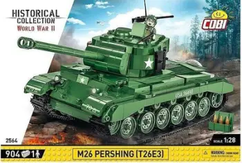 Set ndërtimi COBI Historical Collection M26 Pershing T26E3, model tanku, shumëngjyrësh