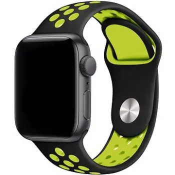 Rrip ore Eternico Sporty për Apple Watch, 42mm 44mm 45mm, e verdhë me të zezë