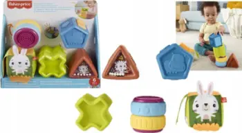Lodra edukative Fisher-Price Fun Shapes, set 5 copë, shumëngjyrëshe