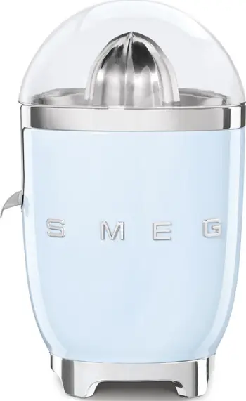 Shtrydhëse agrumesh Smeg CJF01, automatike, 28.1cm, blu e çelët