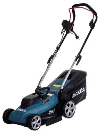 Kositëse elektrike Makita ELM3320X, 33 cm, kuti 30L, blu