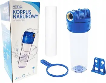 Set filtrimi uji Klarwod, 1/2", korpus 10", transparent