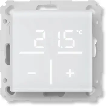 Termostat muri Homematic IP Wireless Glass, sensor CO2, ekran me prekje, i bardhë