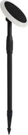 Llambë kopshti diellore V-TAC VT-943, LED 3W, set 2 copë, e zezë e bardhë