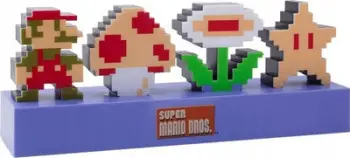 Llambë dekorative Paladone Super Mario Icons Light, LED, dizajn pixel, lejla