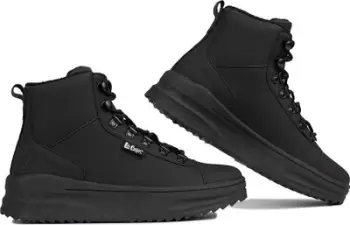 Çizme dimri për femra Lee Cooper LCJ-23-31-3028LA, me lidhëse, me fleece, të zeza