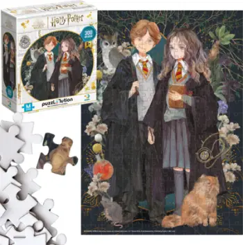 Puzzle DODO Harry Potter Hermione dhe Ron, 350 copa, medium, shumëngjyrësh