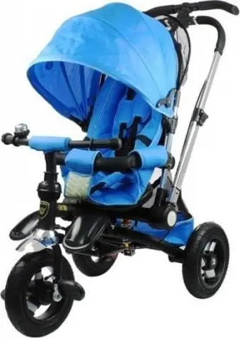Tricikletë për fëmijë Leantoys, deri 25 kg, 6m+, blu