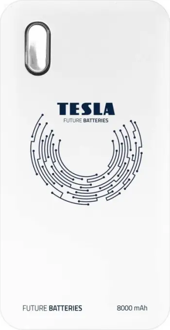 Powerbank Tesla QI 10 Wireless, 8000mAh, karikim pa tela 5W, i bardhë