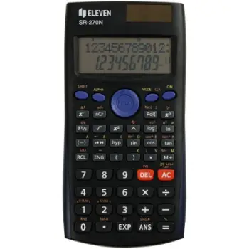 Kalkulator shkencor Eleven SR270N, ekran 10 shifra, solar dhe bateri, i zi