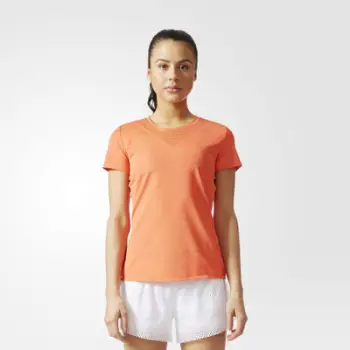 Bluzë sportive Adidas Feminine BR9840, Climalite, për femra, portokalli