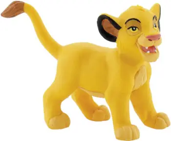 Figurë Bullyland Young Simba, 4 cm, plastike, e verdhë