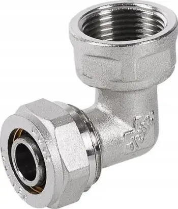 Kënd lidhës bronzi Perfexim Screw Fitting Elbow FF, 16 x 1/2, PN10, ngjyrë bronzi