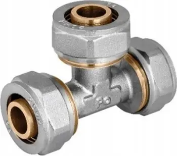 Tee kompresioni Perfexim, 20x20x20, PN10, bronz