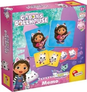 Loja memorie Gabi’s Dollhouse, 12 çifte karton, për fëmijë