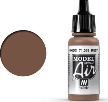 Bojë akrilike aerografi Vallejo Model Air Rust, metalike, 17ml