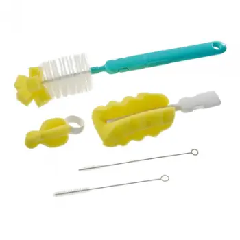 Set furça për biberona U Grow UG 005, 3 copë, plastike, shumëngjyrëshe