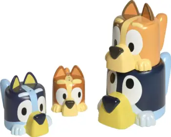 Lodra banjo Tomy Bluey Family Pourers, gota grumbulluese, shumëngjyrëshe