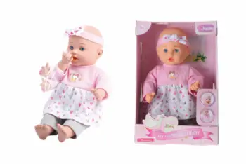 Kukull bebe Kissy Baby, 35cm, që jep puthje