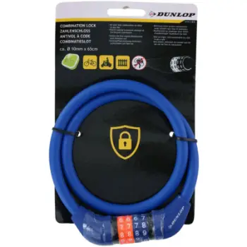 Dry lidhës biçiklete Dunlop, kombinim me kod, 65cm, blu