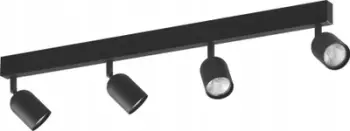 Lampë tavanore TK Lighting Top, 4 spote, GU10, e zezë