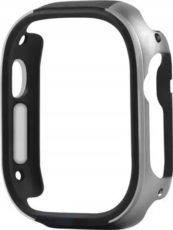 Mbrojtëse ore COTECi Blade për Apple Watch Ultra 49mm, polikarbonat, kornizë e plotë, gri