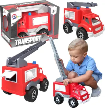 Lodër kamion zjarrfikës Technok Fire Truck, shkallë 40 cm, 36.5 x 24.5 x 21.5 cm, e kuqe