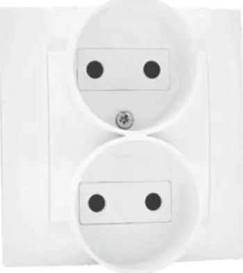 Prizë dyshe Kontakt Simon BMG2Z/12, 250V, IP20, e bardhë