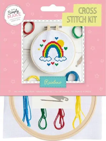 Set kreativ për qëndisje Cross Stitch DALPRINT DSM-106151, motiv ylber, shumëngjyrësh