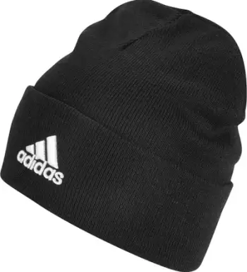 Kapelë dimri adidas Logo Beanie, e thurur, unisex, e zezë
