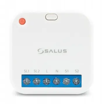 Relé roletash Salus RS600, smart home, për roleta elektrike, i bardhë