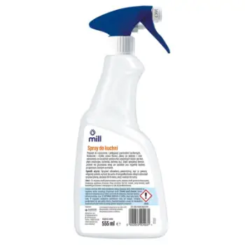 Spray pastrimi kuzhine Mill Clean, 500ml, pompë spërkatëse, i bardhë
