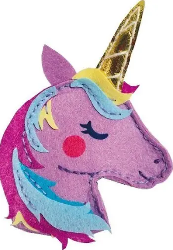 Set kreativ Stnux Unicorn Wallet, punime me filc, portofol për qepje, lejla