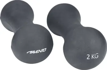 Pesa dore Avento Hand Weight Bone, 2 x 2 kg, gri