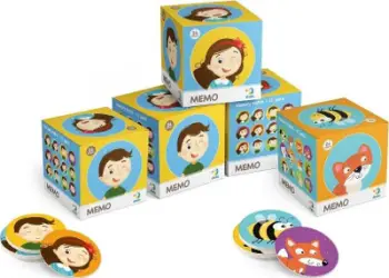 Lojë memorie Dodo Memo Mini, për fëmijë, shumëngjyrëshe