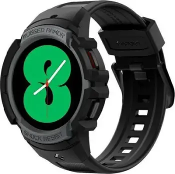 Rrip ore inteligjente Spigen Rugged Armor Pro, për Samsung Galaxy Watch4 Watch5 44mm, TPU, gri