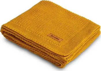 Batanije pambuku Sensillo Knitted, 80x100 cm, e mustard