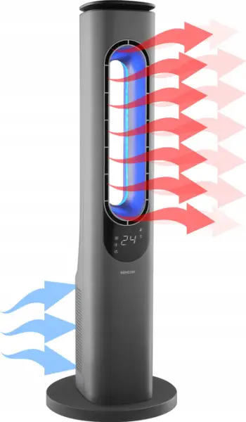 Ngrohës elektrik Sencor SFH 3704SL, 3 nivele fuqie, telekomandë, gri