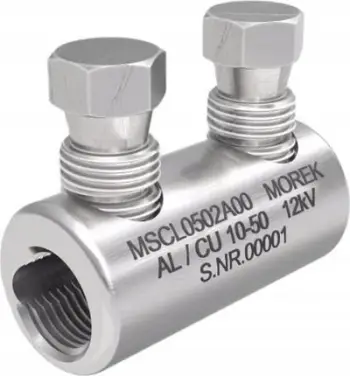 Bornë vidhosëse Morek MSCL50, 10-50mm² Al Cu, 12kV, gri