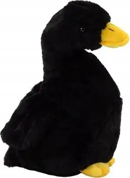 Lodër pelushi rosë Black Plush Goose Mascot, 30cm, e zezë