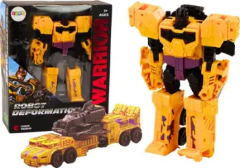 Konstruktor lodrash LeanToys Robot Tank 2 në 1 18800, me armë, shumëngjyrëshe