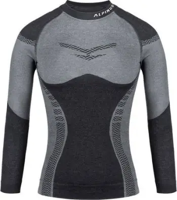 Bluza termike femrash Alpinus Pro Miyabi Edition GT43230, mëngë të gjata, gri