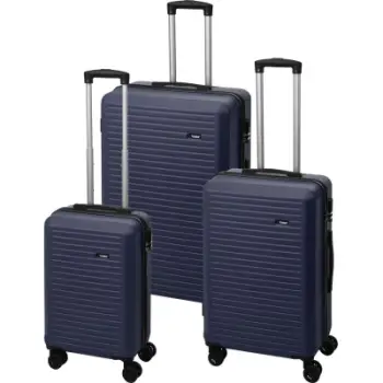 Set valixhe ProWorld, 3 copë, ABS, navy blue