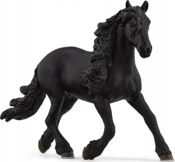 Figurë lodër Schleich Horse Club Friesian Stallion, kalë friesian, i zi