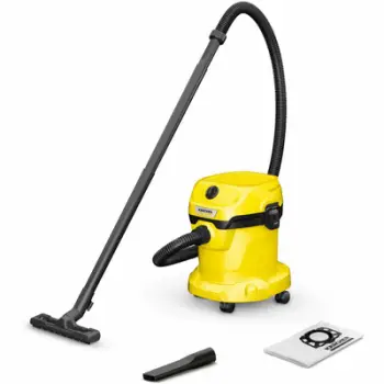Fshesë industriale Kärcher WD 2 Plus V 15 4 18, 15L, pastrim i lagësht dhe i thatë, e verdhë