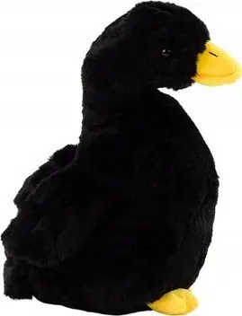 Lodër pelushi Lean Toys Goose, 40 cm, e zezë