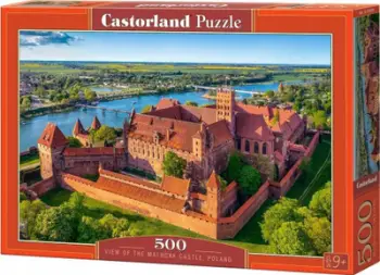 Puzzle Castorland View of Malbork Castle Poland, 500 copa, për të rritur dhe fëmijë 9+