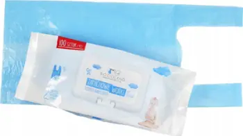 Qese të aromatizuara për pelena Bocioland, 100 copë, antibakteriale, blu